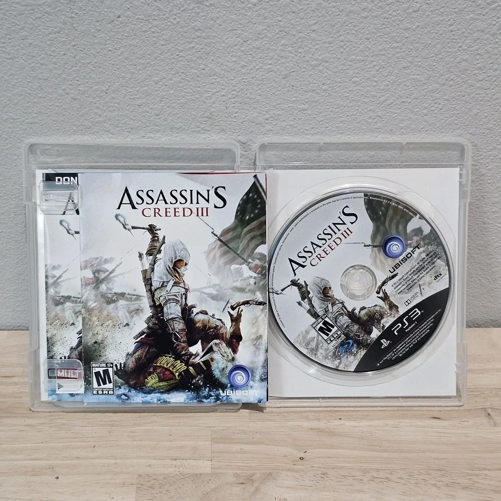 ASSASSINS CREED III (Target Edition) (Sony Playstation 3, 2012) - CIB W/manual